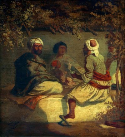 Turcs dans une tonnelle - Carl Spitzweg